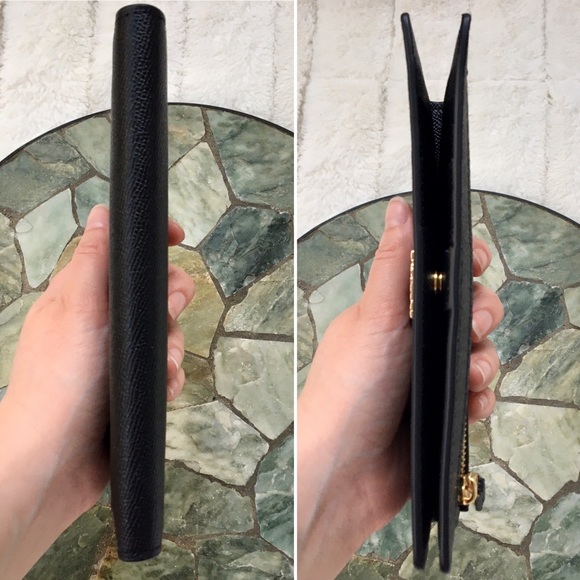 โSOLDโ โจHPโจ NWT Coach Slim Black Crossgrain Wallet - Picture 7 of 11